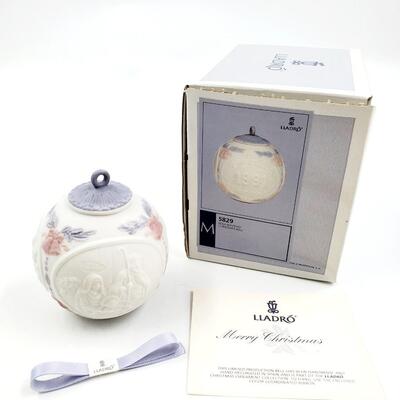 GENUINE LLADRO PORCELAIN CHRISTMAS ORNAMENTS WITH ORIGINAL BOXBUNDLE OF 3 
