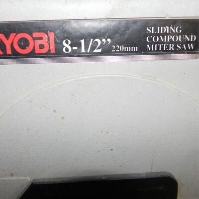 LOT 7   RYOBI 8 1/2" SLIDING COMPOUND METER SAW