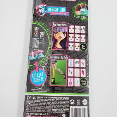 MONSTER HIGH CREATE-A-MONSTER DESIGN LAB ADD ON PACK 