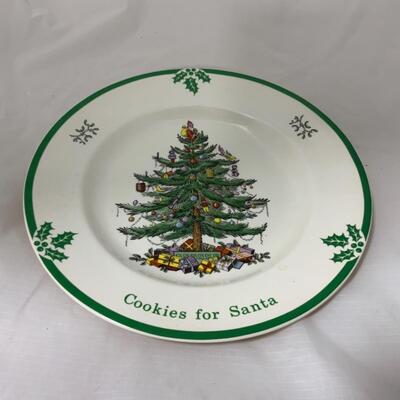 [62] SPODE | 10â€ Cookies for Santa Plate | Original Box
