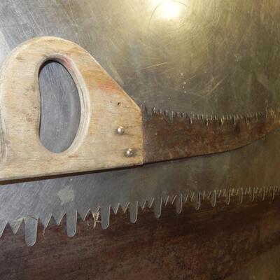 LOT 27  ANTIQUE HAND SAWS