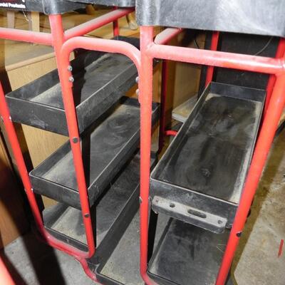 LOT 21  COMMERCIAL RUBBERMAID LADDER CART