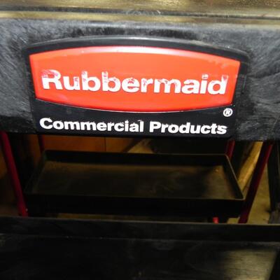 LOT 21  COMMERCIAL RUBBERMAID LADDER CART