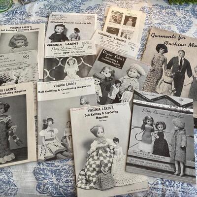 11 Vintage Doll Knitting and Crocheting Magazines