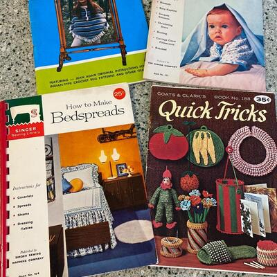 Lot of vintage Sewing and  Knitting Booklets