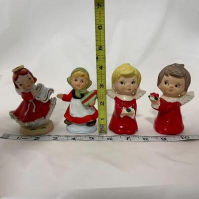 [78] VINTAGE | Four Christmas Figures | Japan Made