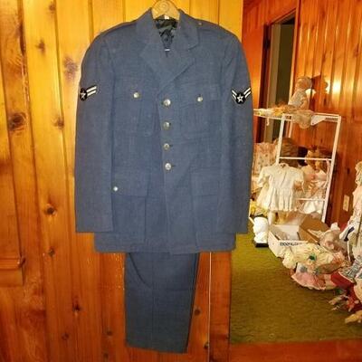 Military lot 2 pc uniform & coat
