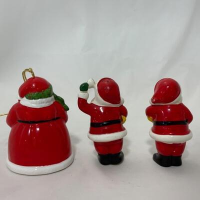 [82] VINTAGE | Napco Santa Salt and Pepper Shakers | Modern Santa Bell