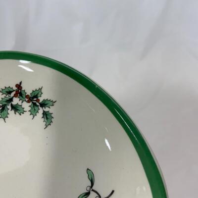 [86] SPODE | Single Handled Nappy Dish | Christmas Tree
