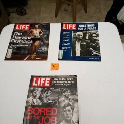  Vintage Life Magazines Lot A