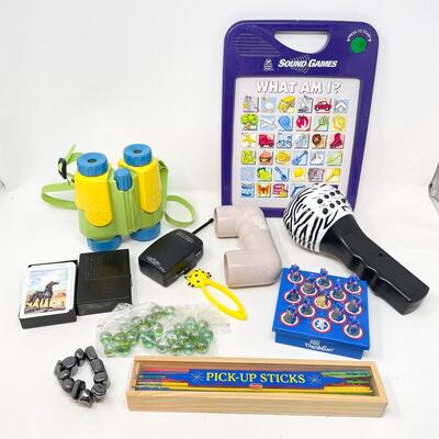 EDUCATION AND ADVENTURE TOY AND GAME LOT