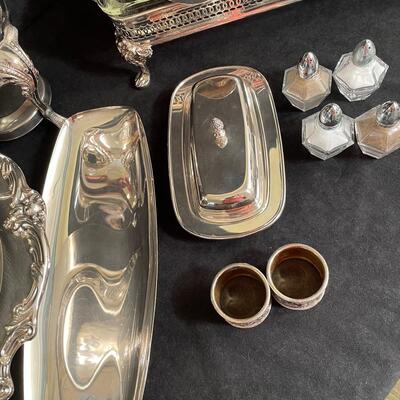 Lot 9  Silver-plate Serving Pieces