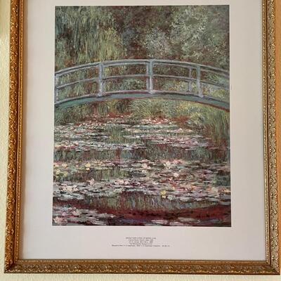 Lot 17  Framed Monet Prints
