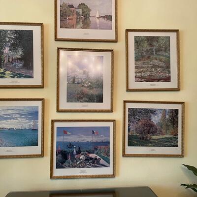 Lot 17  Framed Monet Prints