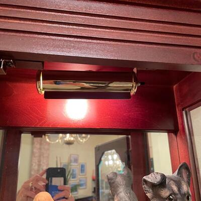Lot 28  Lighted curio Cabinet