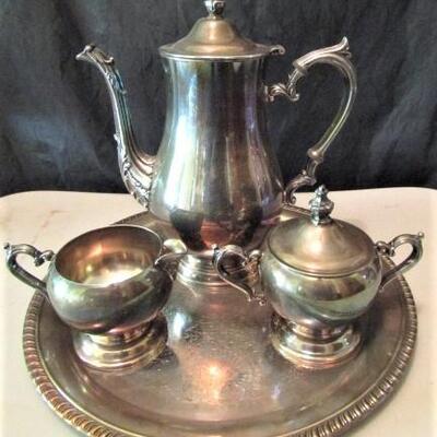 Vintage Silver Plate Coffee Service Set