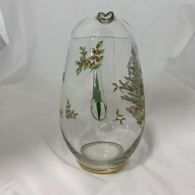 [92] SPODE | Christmas Tree Glass Pitcher | Water | Juice