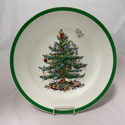 [98] SPODE | Dinner Plate | 6 Bread Plates | Christmas Tree