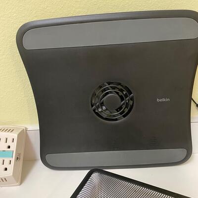Lot 77  Office Accessories with Laptop Fan