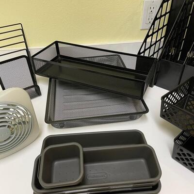 Lot 78  Office Accessories with Small Fan