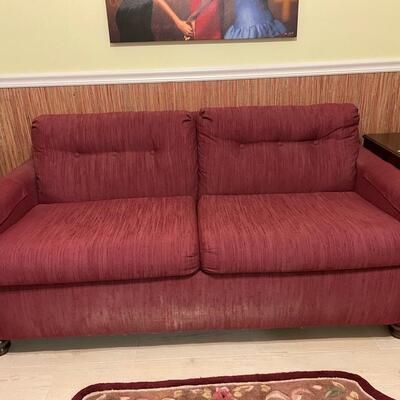 Lot 103  Sleeper Love Seat