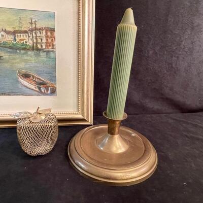Lot 129  Decor Misc with Framed Print  