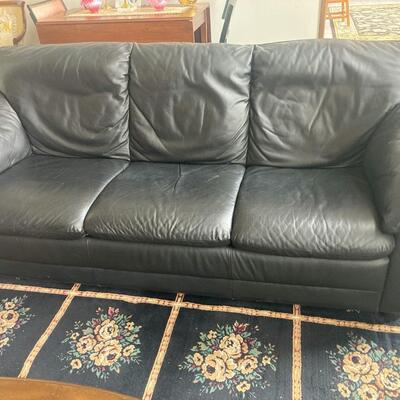 Black Leather Sofa