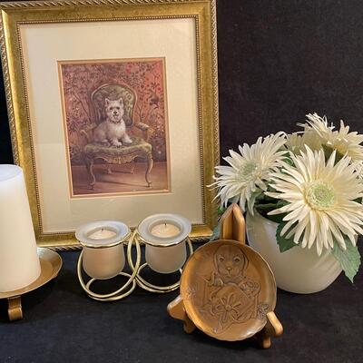 Lot 137  Decor Misc with Scottie Dog Print