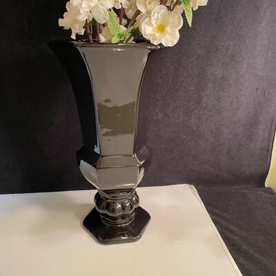 Lot 138 Pair of Black Ceramic Vases