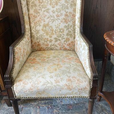 Straight back side chair