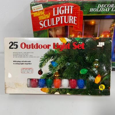 [123] Three Sets Modern Christmas Lights | Light Sculpture