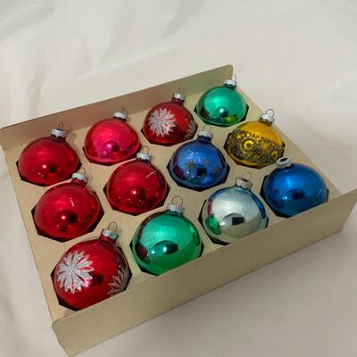 [125] VINTAGE | Mixed Box of Ornaments | Shiny Brite
