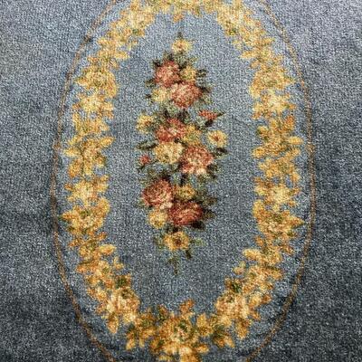 Blue Floral Rug