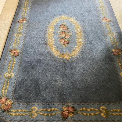 Blue Floral Rug