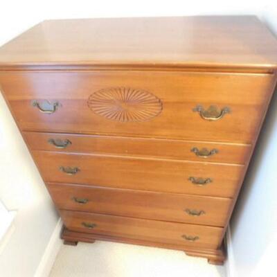 Nice Vintage Solid Cherry Chest of Drawers by Mabry Mills Mount Airy 
