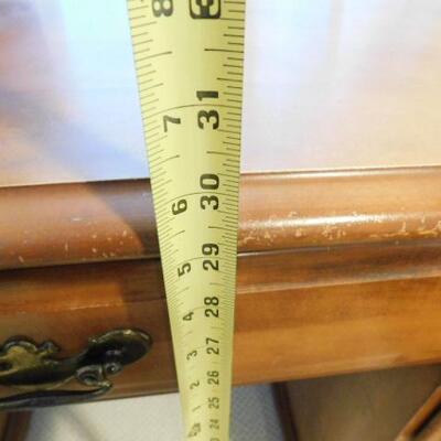 Nice Vintage Solid Wood Knee Hole Desk (No Contents)