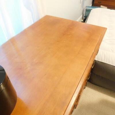 Nice Vintage Solid Wood Knee Hole Desk (No Contents)