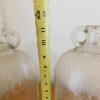 Pair of Vintage One Gallon Glass Bottles 