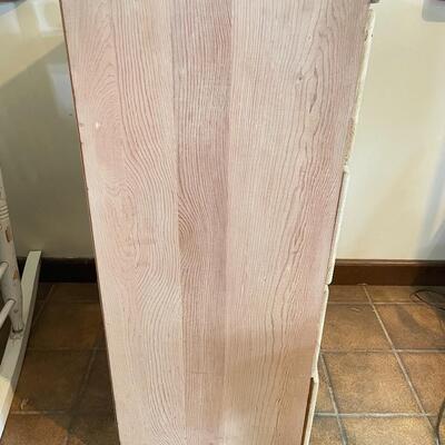 4 DRAWER LIGHT COLORED SOLID WOOD DRESSER
