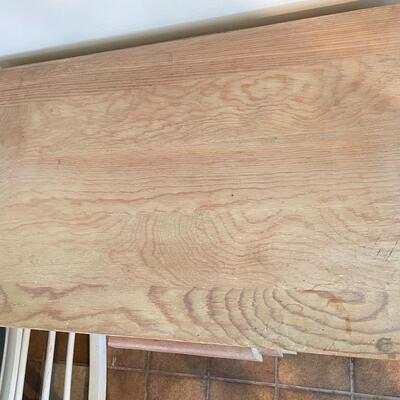 4 DRAWER LIGHT COLORED SOLID WOOD DRESSER