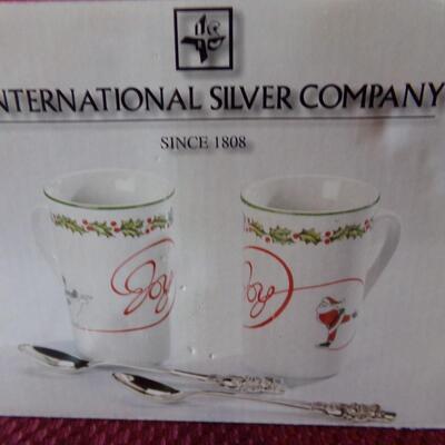 LOT 137  NEW COFFEE MUGS AND WINE GLASSES FOR 2