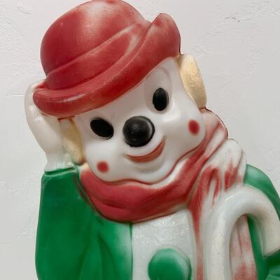 [142] VINTAGE | Delightful Snowman | Blowmold | Lawn Decor | Derby Hat