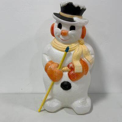 [143] VINTAGE | Snow Man Blow Mold | Top Hat | Outdoor 
