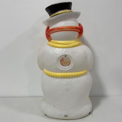 [143] VINTAGE | Snow Man Blow Mold | Top Hat | Outdoor 