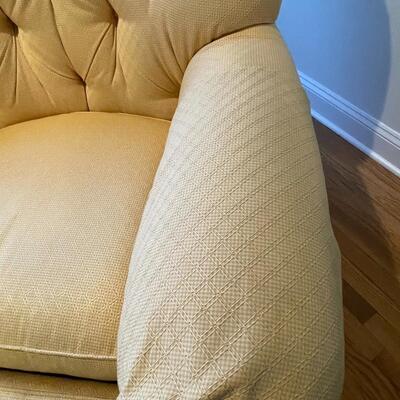 Drexel Heritage chair and ottoman 