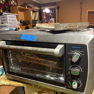 lot 332- shelf, euro pro convection oven