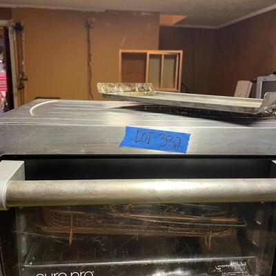 lot 332- shelf, euro pro convection oven