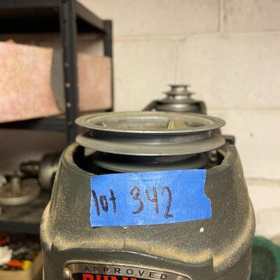 lot 342- all misc. tools/shelves/cabinet/big tools