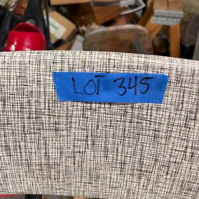 lot 345- shelves, misc. tools, music stands, vacuum, etc.