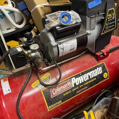 lot 346- Coleman 25 gallon air compressor